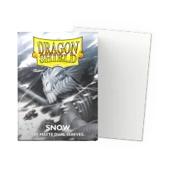 Dragon Shield - Snow - Dual Matte Sleeves - Standard Size